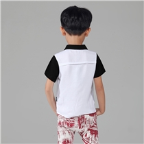 小熊迪维短袖衬衫韩版棉麻童装男童夏装2015男上衣夏新款短袖衬衣