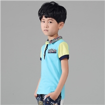 小熊迪维男童夏装短袖polo衫韩版童装2015新款儿童纯棉T恤保罗衫